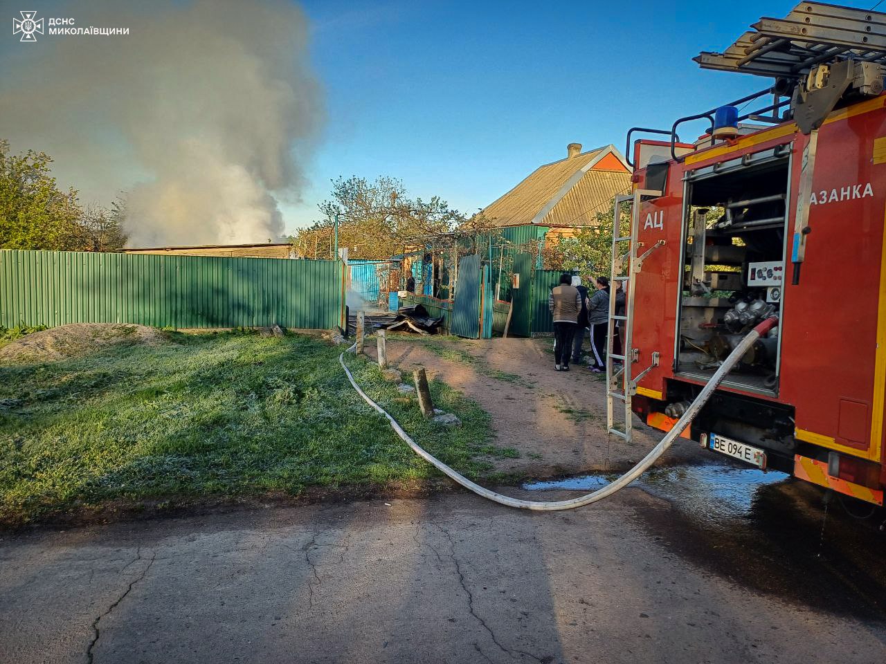 У Казанці і Доманівці вчора горіло. Де і що (ФОТО)