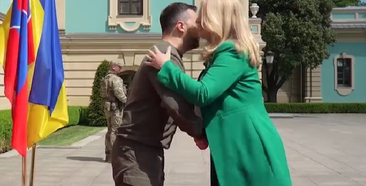 В Україну приїхала президентка Словаччини – Зеленський розповів їй про спроби росіян наступати на Донеччині та Харківщині (ВІДЕО)