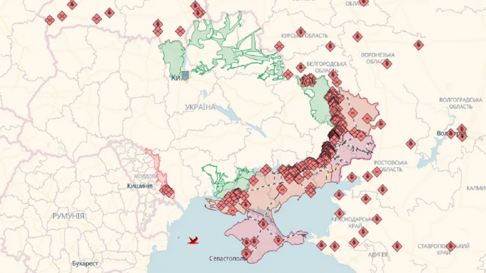 Російські окупанти просунулись біля 10 населених пунктів – DeepState (КАРТА) 1