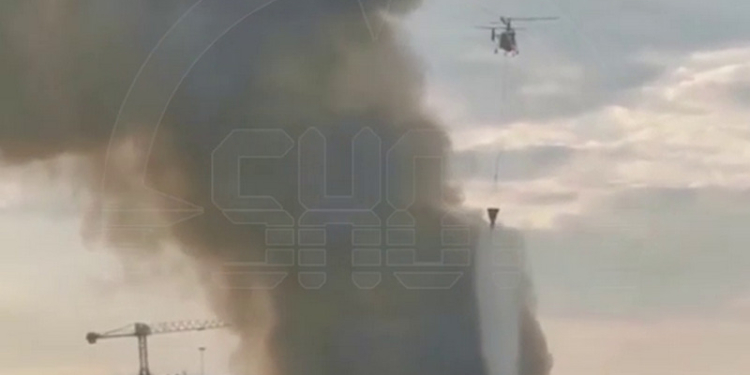 В Москві масшабна пожежа – гасять гелікоптери (ВІДЕО)