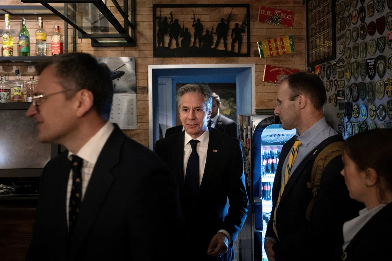 Обід з відлунням війни. Цього разу Кулеба повів Блінкена у піцерію Veterano Pizza (ФОТО, ВІДЕО)