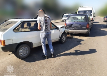 У Миколаєві патрульні впіймали п’яного водія, який скоїв ДТП, – рівень алкоголю в його крові перевищив норму в 17 разів (ФОТО)