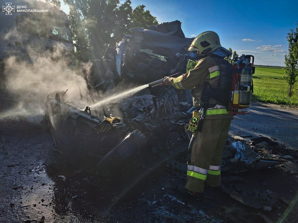 На Миколаївщині біля Нового Бугу в ДТП з Toyota RAV4 та КАМАЗом загинув чоловік (ФОТО) 3