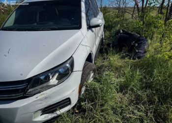 На Миколаївщині автівка злетіла в кювет на потенційно замінованій території – витягали рятувальники (ФОТО)