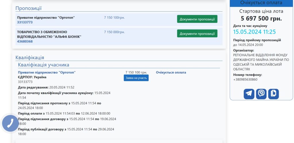 У Миколаєві продали експериментальне протезно-ортопедичне підприємство за 7,15 млн.грн. 4