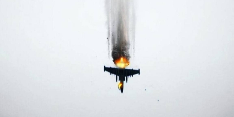 На Покровському напрямку збито ще один російський Су-25 (ДОДАНО ВІДЕО)