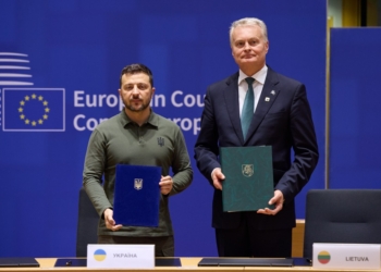 Україна уклала безпекову угоду з Литвою, яка прагне щорічно надавати 0,25% ВВП оборонної та безпекової допомоги українській державі