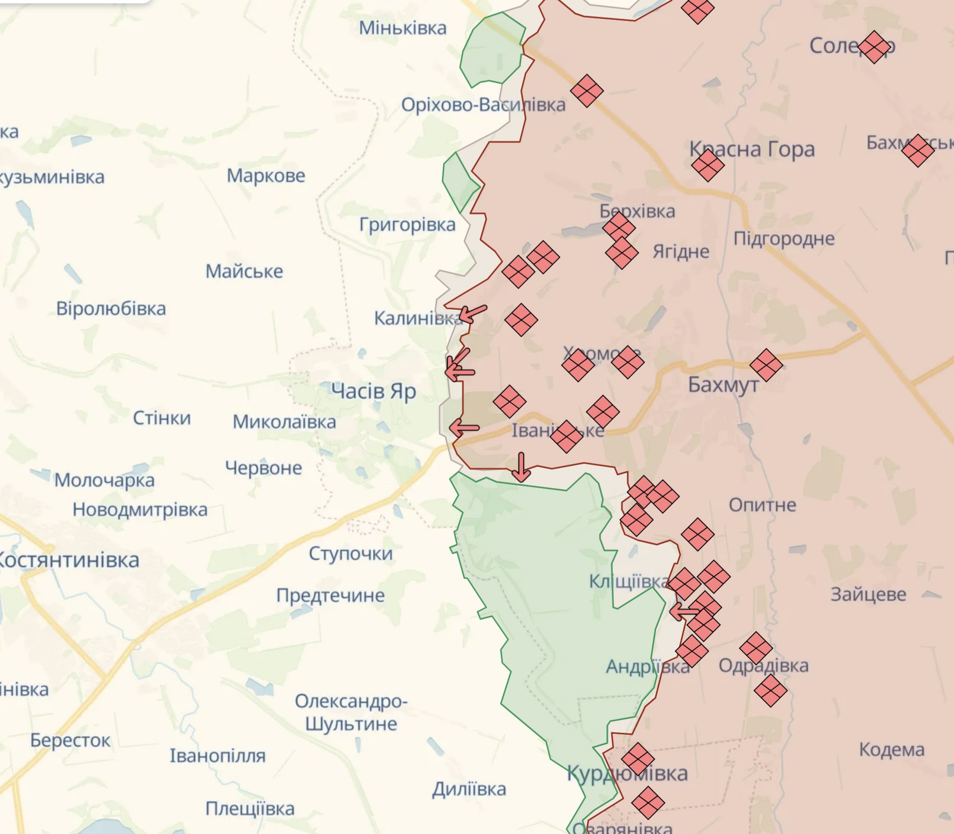 Росіяни відступили з деяких позицій на двох напрямках – DeepState