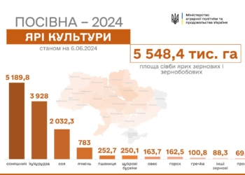 Українські аграрії завершили весняну посівну: засіяно майже 13 млн га ярих культур