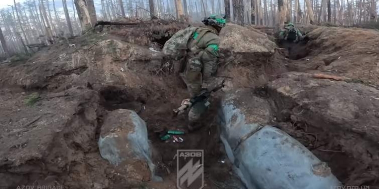 «Азов» вибив росіян з ряду позицій в Серебрянському лісі на Луганщині (ВІДЕО)