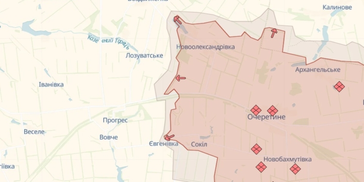 Росіяни просунулись поблизу трьох населених пунктів на Покровському напрямку – DeepState