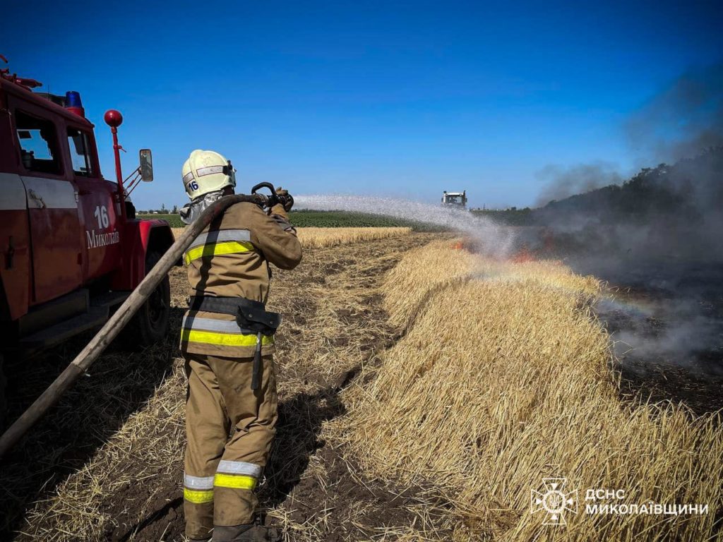 Три масштабні пожежі загасили у Миколаївському районі Миколаївщини – вигоріло 30 га з зерновими на корені (ФОТО) 4