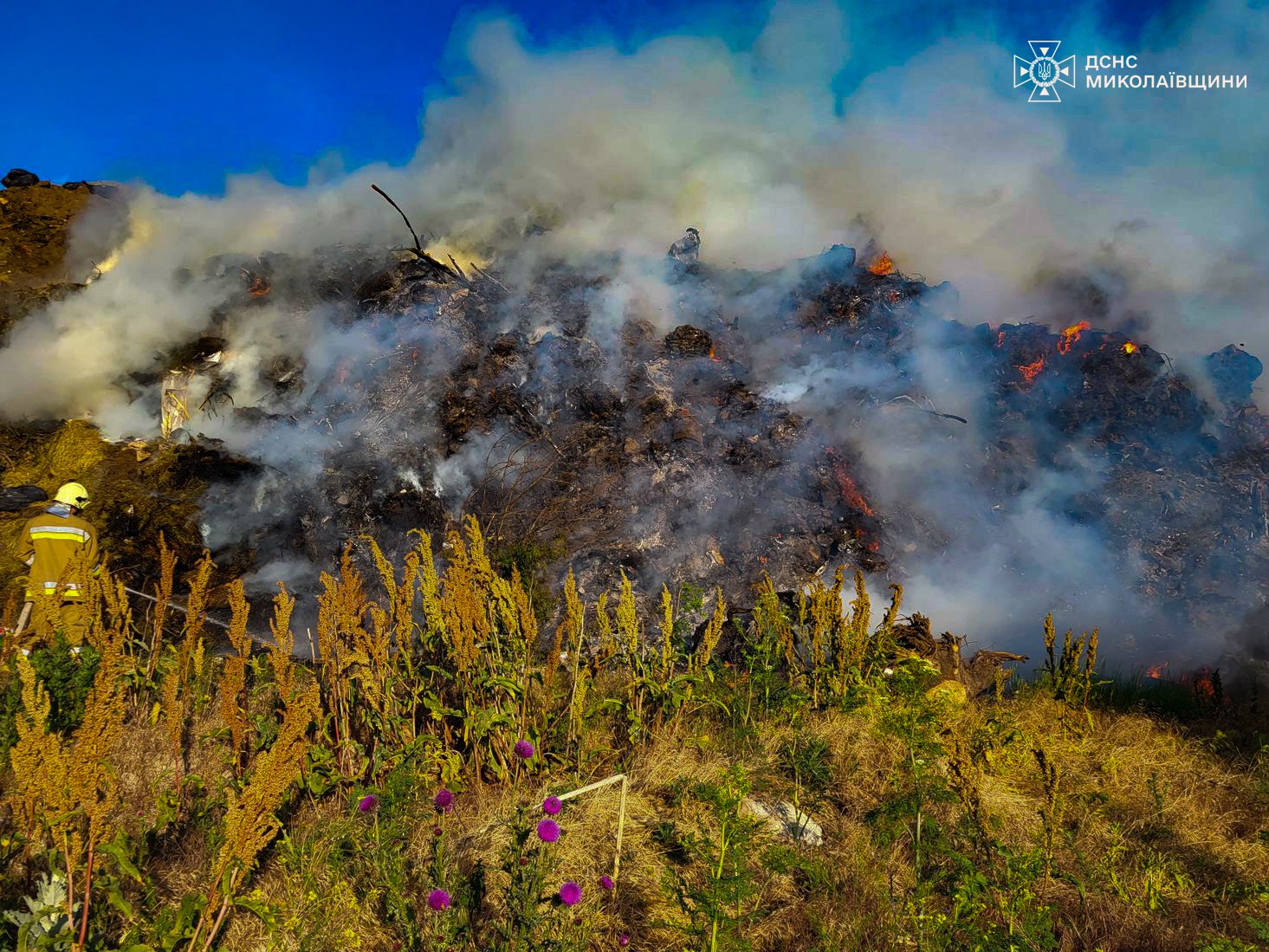 У Миколаєві знову горить сміттєзвалище (ФОТО, ВІДЕО)