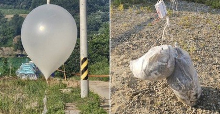 КНДР знову атакувала Південну Корею повітряними кулями зі сміттям