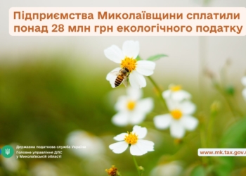 Підприємства Миколаївщини сплатили понад 28 млн грн екологічного податку