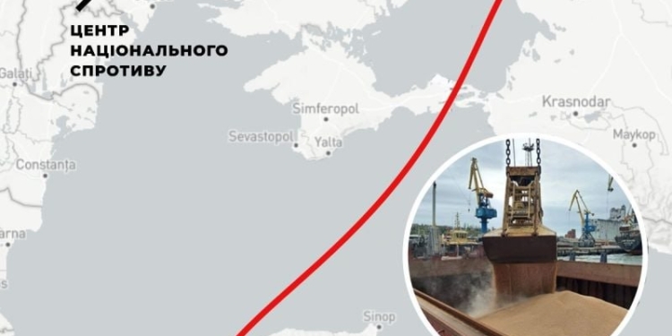 Чергову партію українського зерна цьогорічного врожаю окупанти вивезли з ТОТ