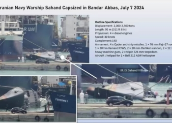 В Ірані затонув один із сучасніших кораблів ВМС