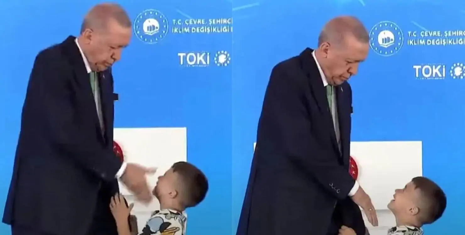 Ердоган привселюдно вдарив дитину – хлопчик не одразу поцілував йому руку (ВІДЕО)