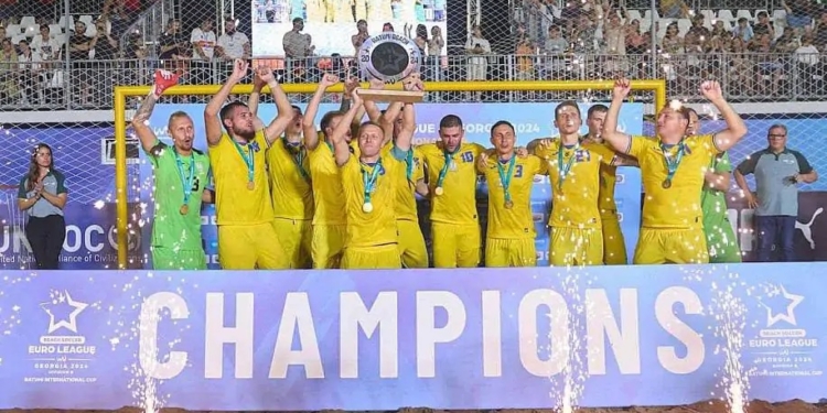 Збірна України з пляжного футболу виграла Дивізіон в Євроліги