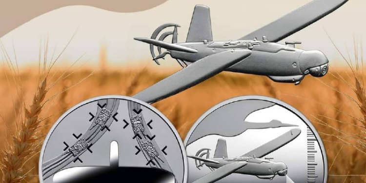 ​​“Українська бавовна. Лелека-100”: НБУ показав другу пам’ятну монету нумізматичної серії “Збройні Сили України”