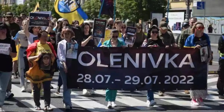 Другі роковини теракту в Оленівці. Як росія продовжує брехати про свою непричетність