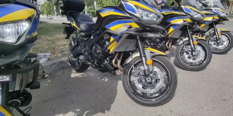 Мотопатруль виїжджає на вулиці Миколаєва (ВІДЕО)