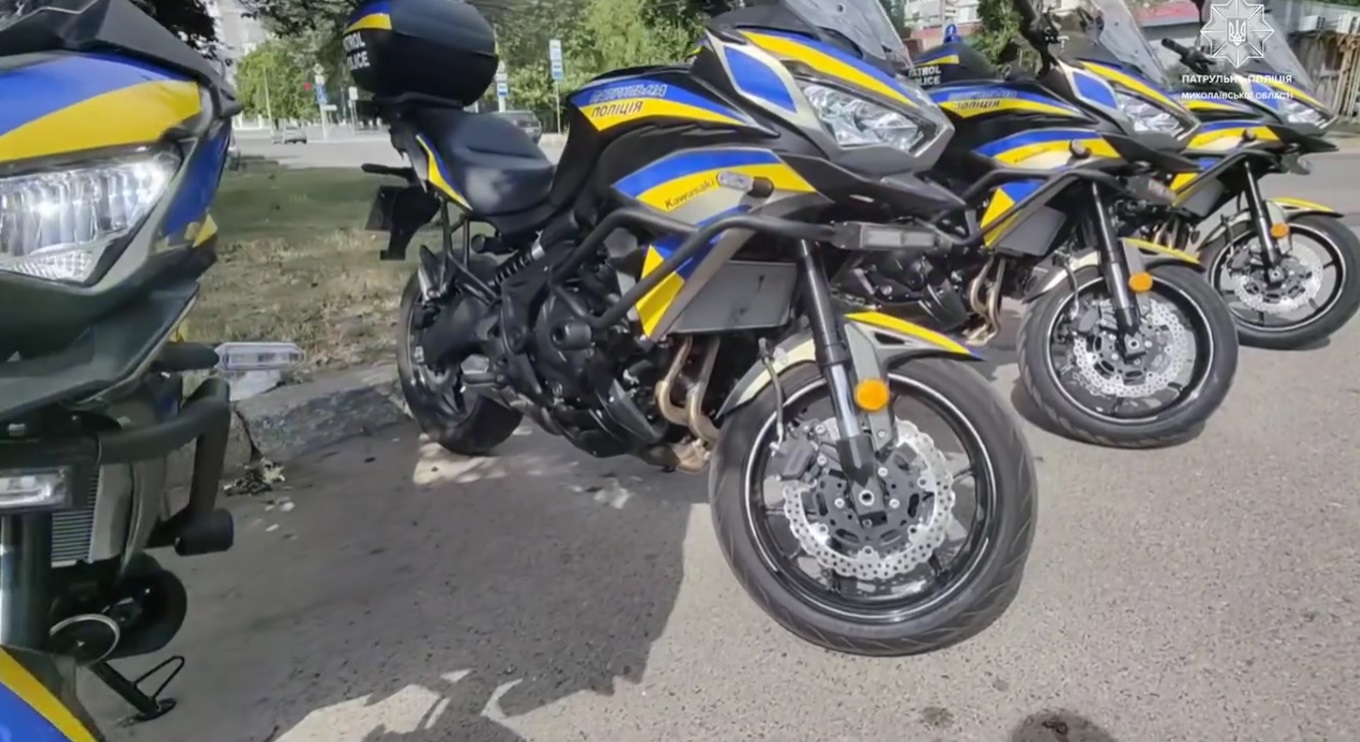 Мотопатруль виїжджає на вулиці Миколаєва (ВІДЕО)