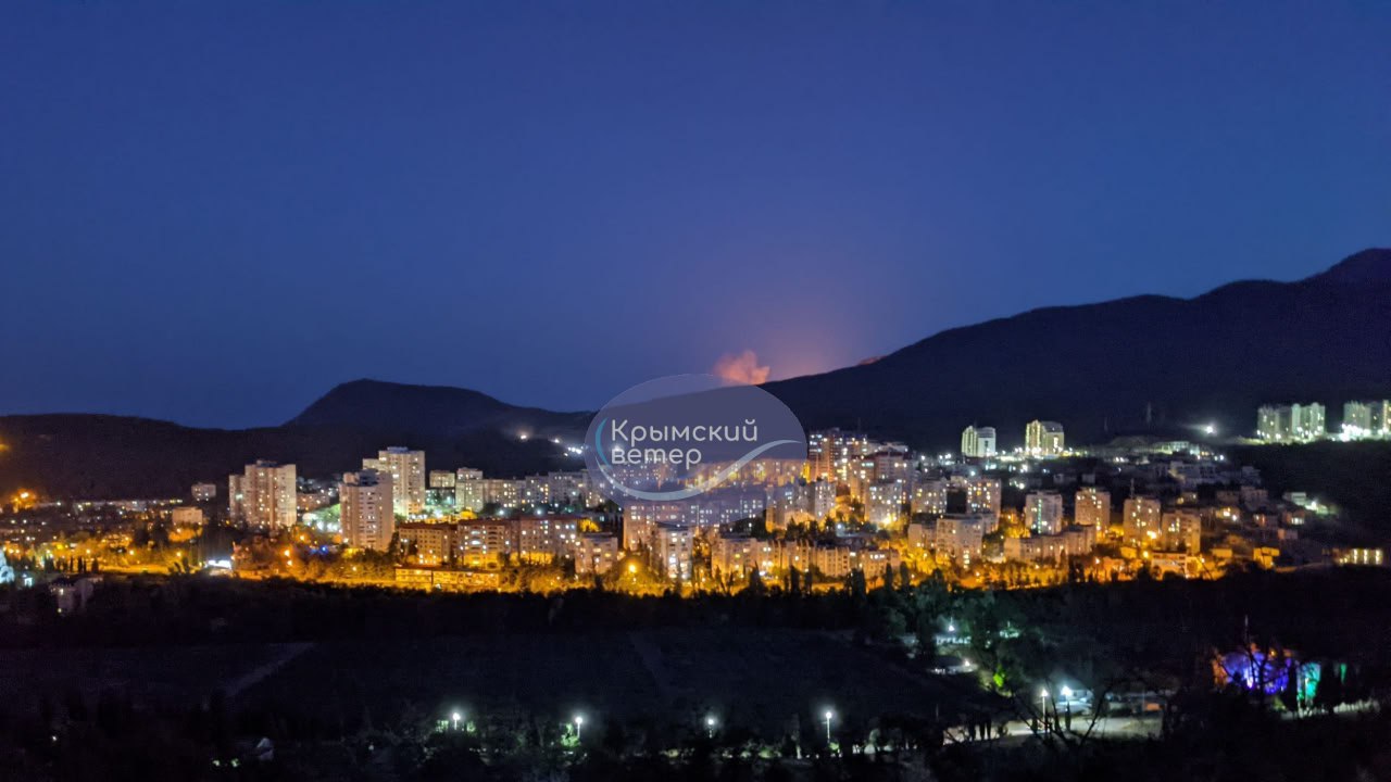 Під Алуштою горить газопровод, перед тим був потужний вибух (ВІДЕО)