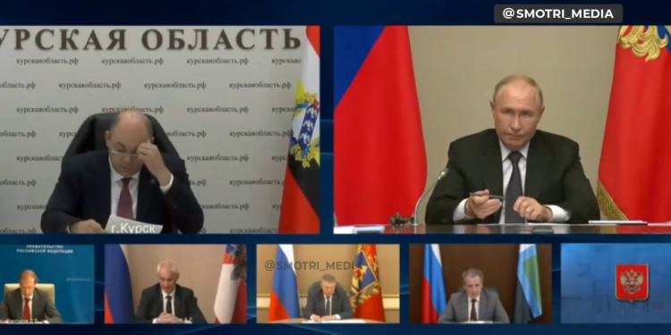 Роздратований Путін провів нараду щодо Курської області, йому доповіли, що 28 н.п. під контролем ЗСУ (ВІДЕО)