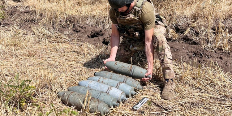 На Миколаївщині вибухотехніки поліції вилучили для подальшого знищення артснаряди (ФОТО)