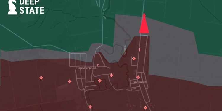 Ворог докладає зусиль щоб просунутися північніше Урожайного – DeepState