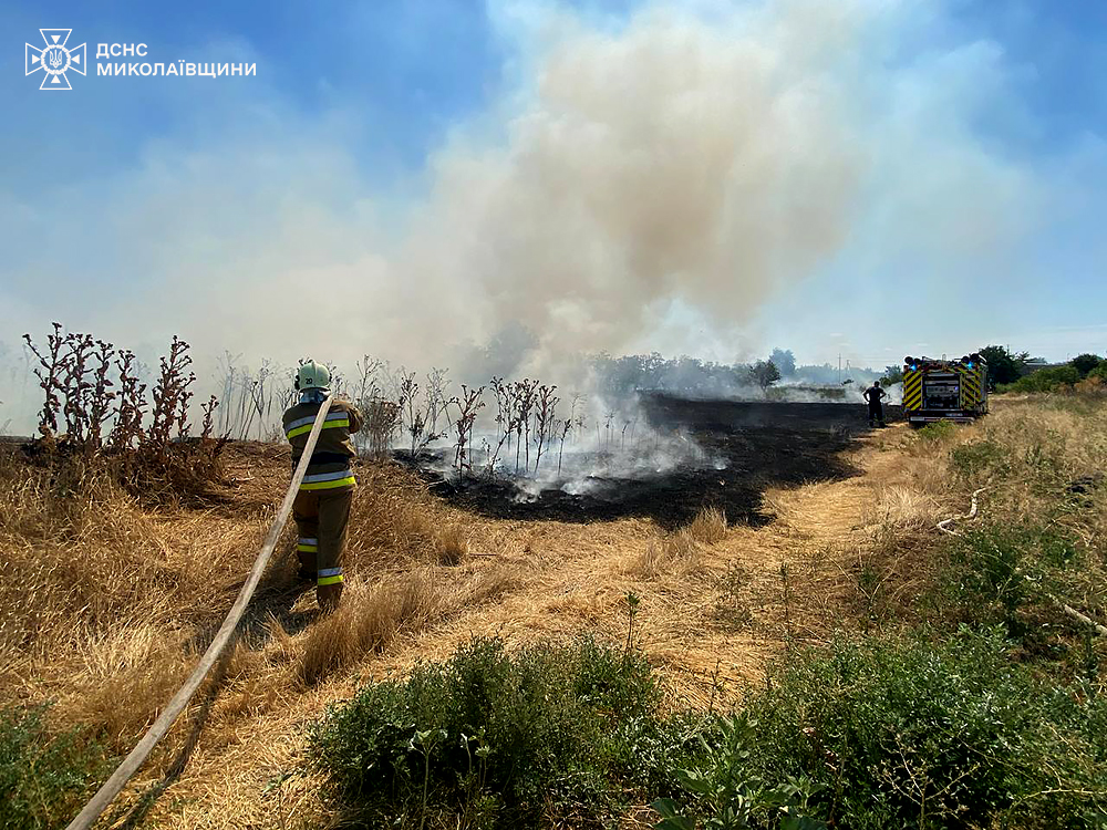 З 28 пожеж за добу на Миколаївщині одна виникла через російські атаки - що і де гасили (ФОТО) 2