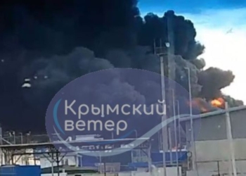 У Криму тривога, в Краснодарському краї палає порт “Кавказ” (ФОТО, ВІДЕО)