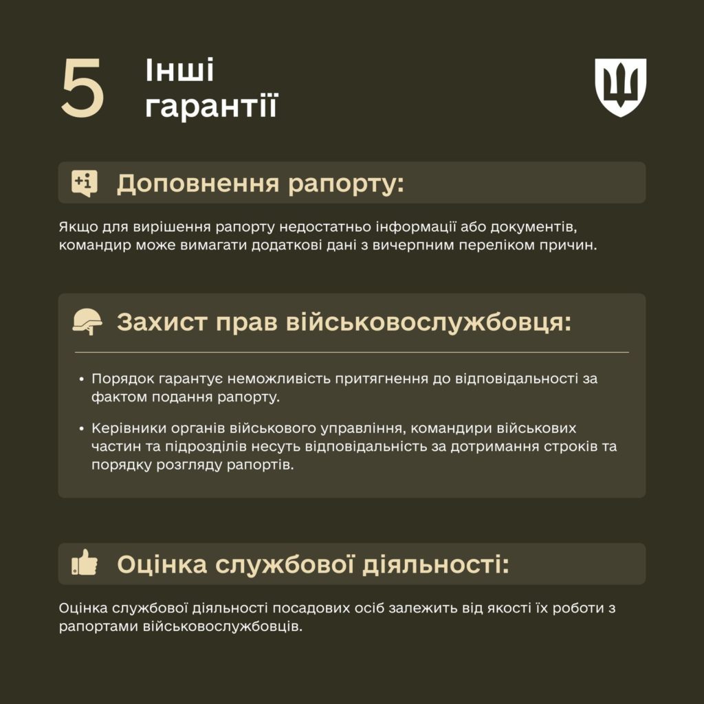 Міноборони запровадило нові правила подання та розгляду рапортів військових 12