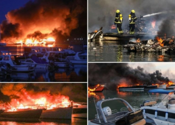 Трьох українців підозрюють у підпалі 35 яхт у Хорватії – вони у розшуку (ФОТО)
