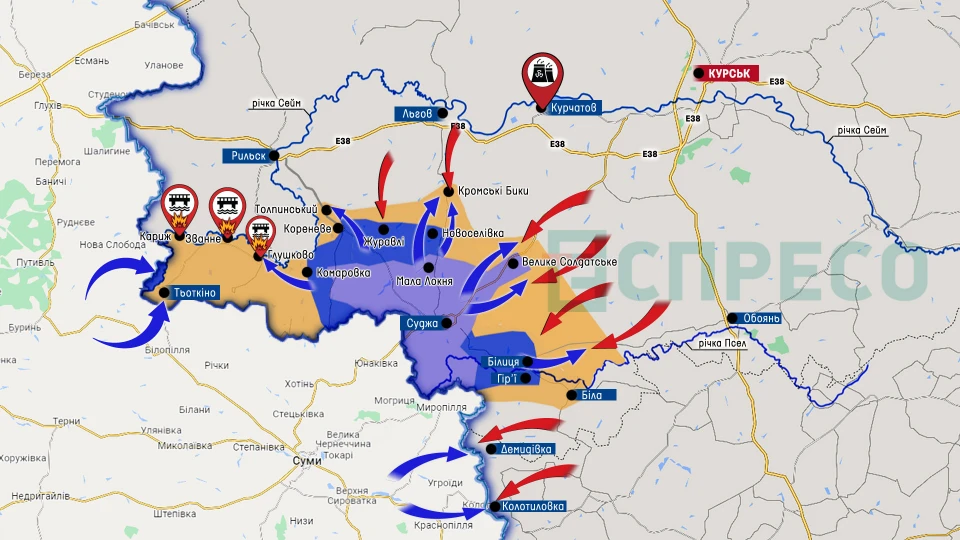 Це ще не все. Наслідки Курського походу попереду, - Костенко (ВІДЕО, КАРТА) 2