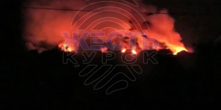 У Курській області спалили колону армії РФ (ВІДЕО)