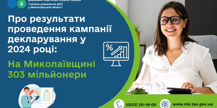 На Миколаївщині 303 мільйонери. Результати кампанії декларування у 2024 році
