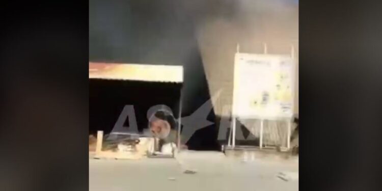 У російському Таганрозі пожежа через безпілотник (ВІДЕО)