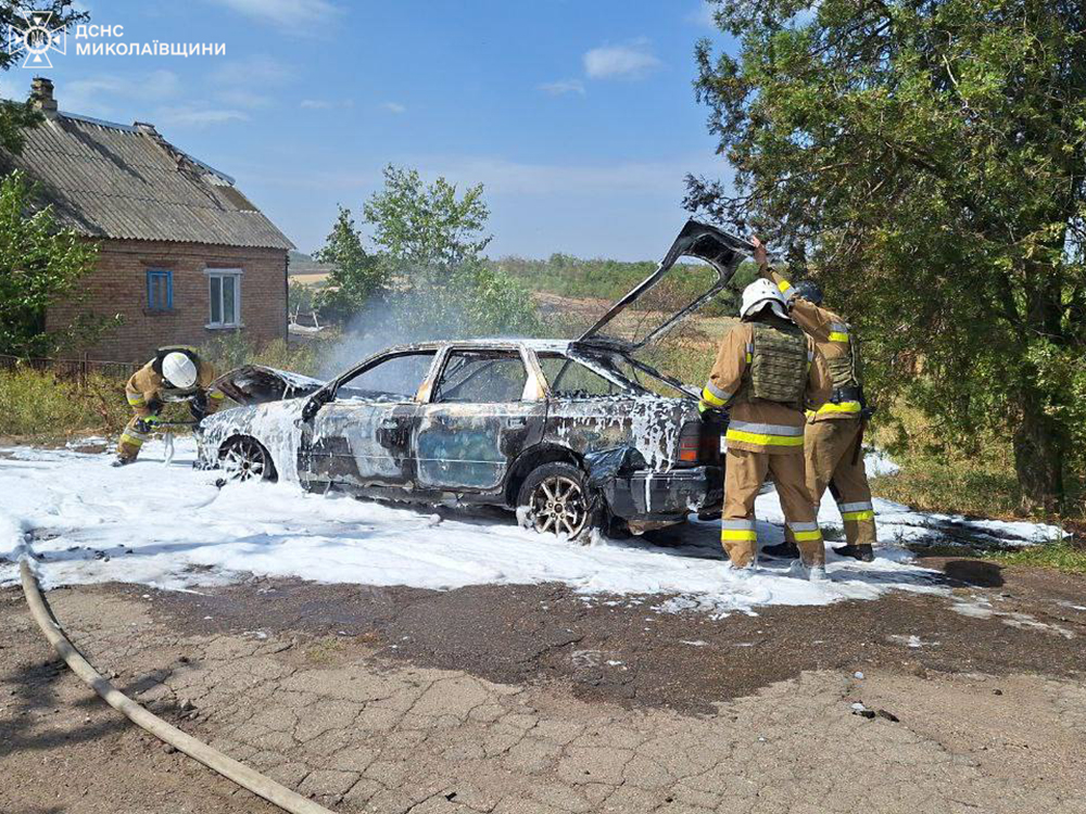 На Миколаївщині під час руху спалахнула автівка (ФОТО) 6