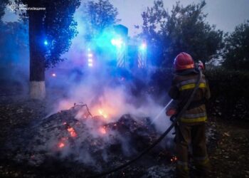 На Миколаївщині горіли трава, сміття, споруди