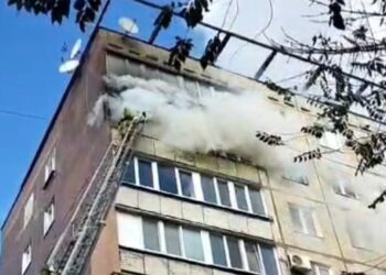 У Миколаєві на пр.Миру горіла квартира на 8 поверсі (ФОТО)