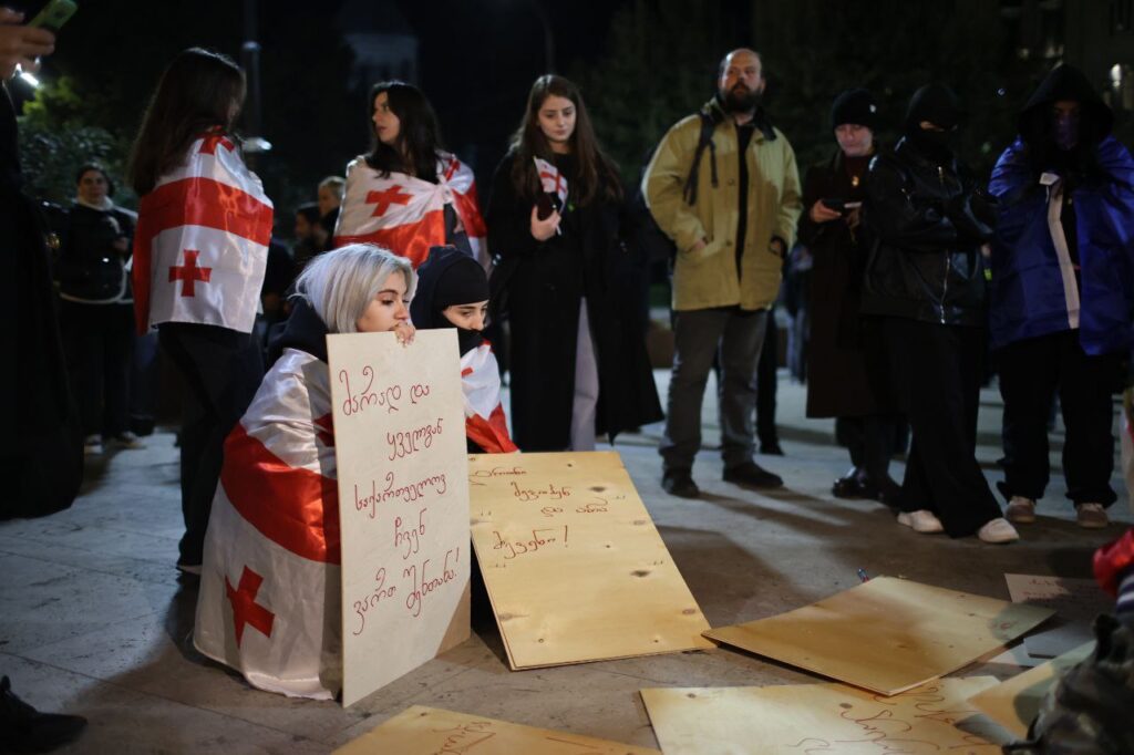 У Тбілісі проходить студентська акція протесту (ФОТО, ВІДЕО) 12