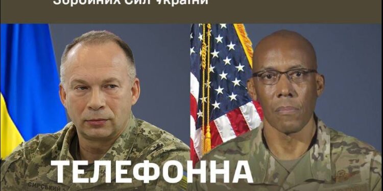 Сирський розповів голові комітету начштабів США Брауну, що у військ РФ на фронті більше всього