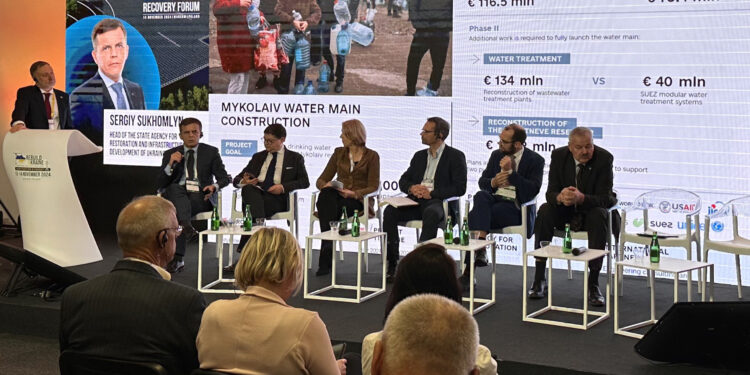Держвідновлення представило на міжнародної конференції «ReBuild Ukraine» проект будівництва водогону для Миколаєва