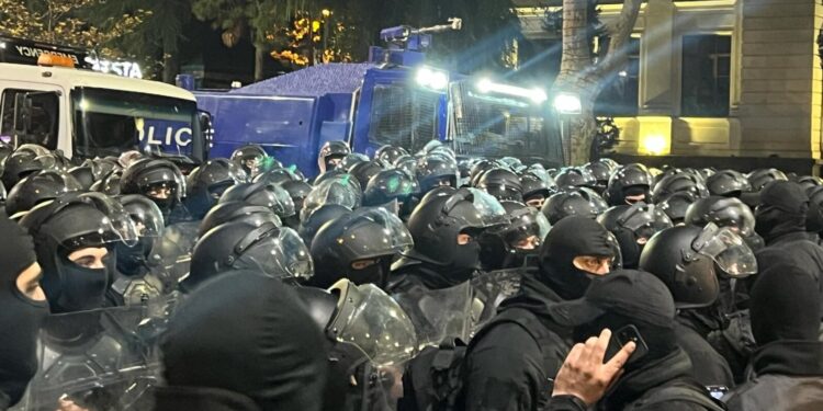 Грузинська поліція зачистила наметове містечко протестувальників у Тбілісі (ФОТО, ВІДЕО)