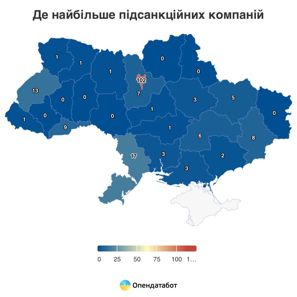 184 компанії в Україні перебувають під санкціями РНБО. Скільки таких на Миколаївщині? 4