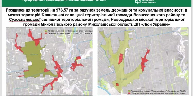 На Миколаївщині проєктується розширення площі заповідника «Єланецький степ» на понад 900 га