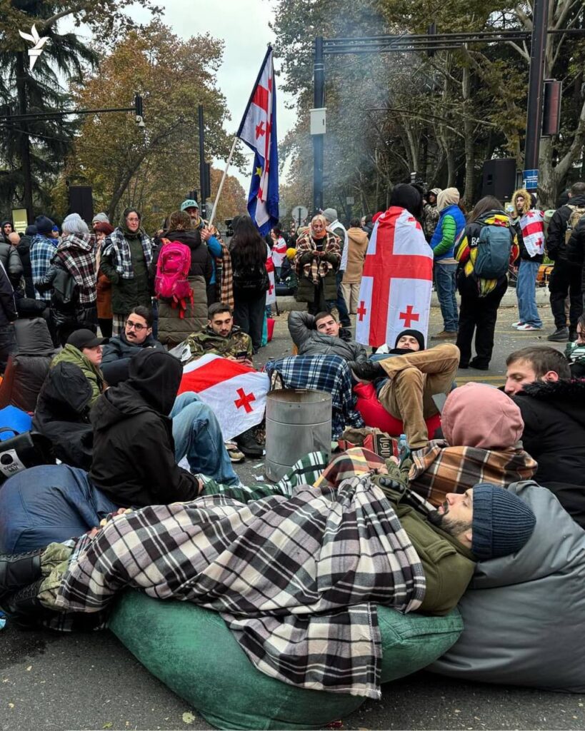 Грузинська поліція зачистила наметове містечко протестувальників у Тбілісі (ФОТО, ВІДЕО) 2