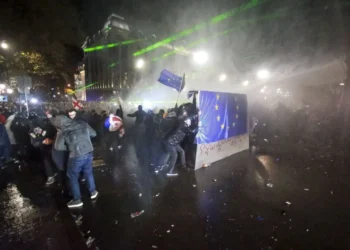 У Тбілісі силовики знову жорстоко зачистили вулицю від протестувальників (ФОТО, ВІДЕО)